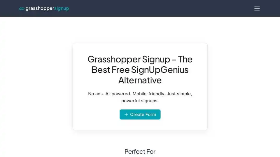 Grasshopper Signup