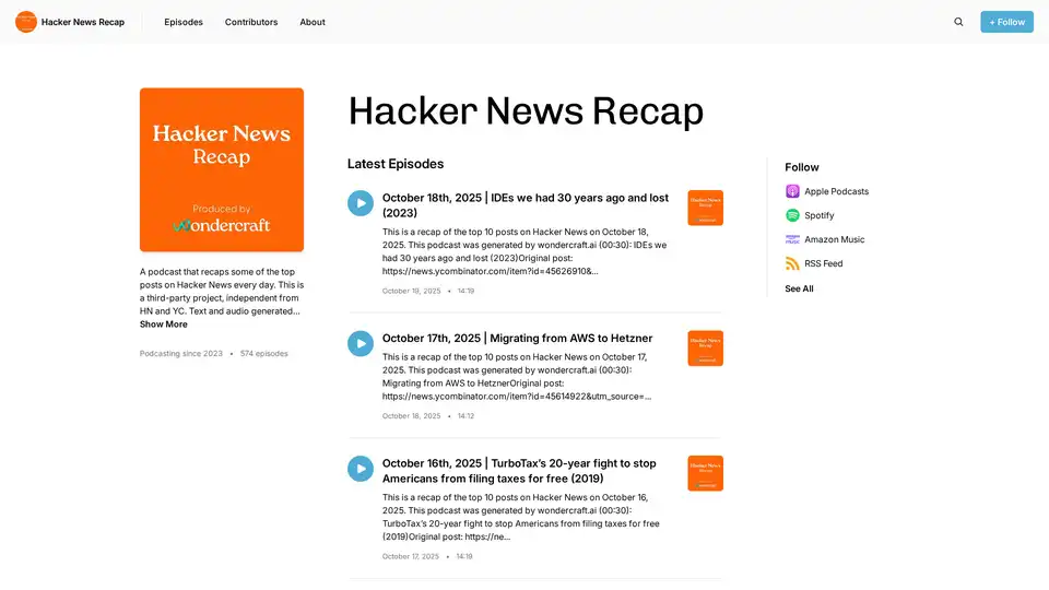 Hacker News Recap