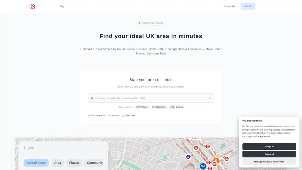 Hauservice Area Research Tool