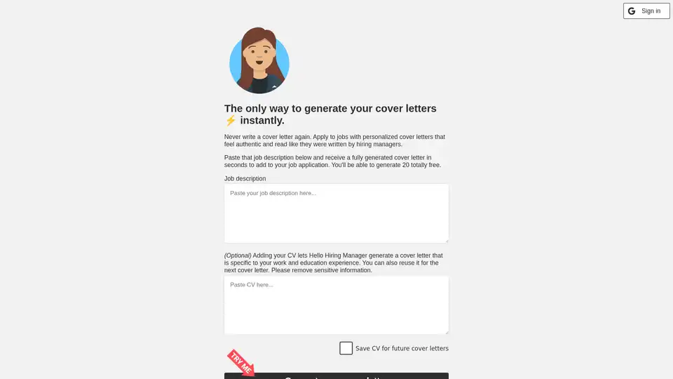 Hello Hiring Manager