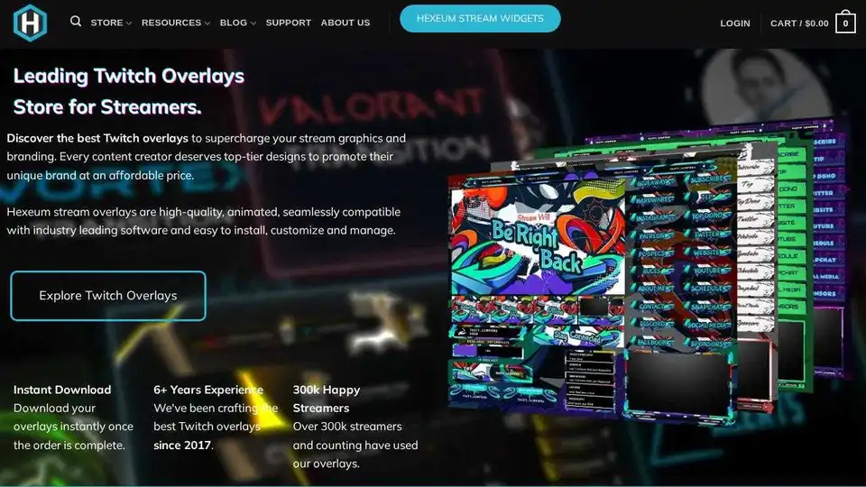 Hexeum Stream Overlays