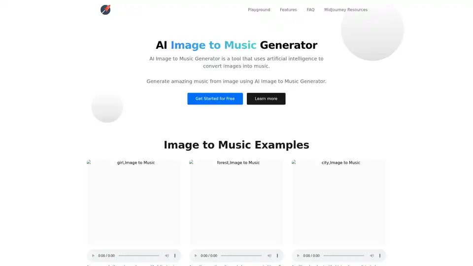 AI Image to Music Generator
