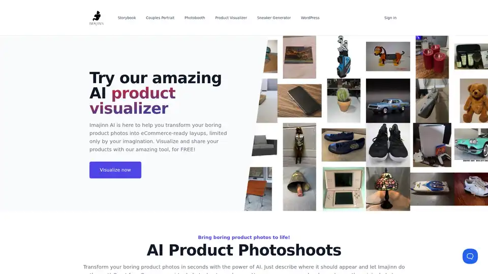 Imajinn AI Product Visualizer