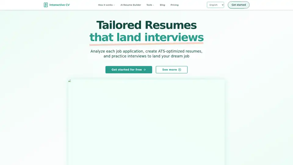 Interactive CV