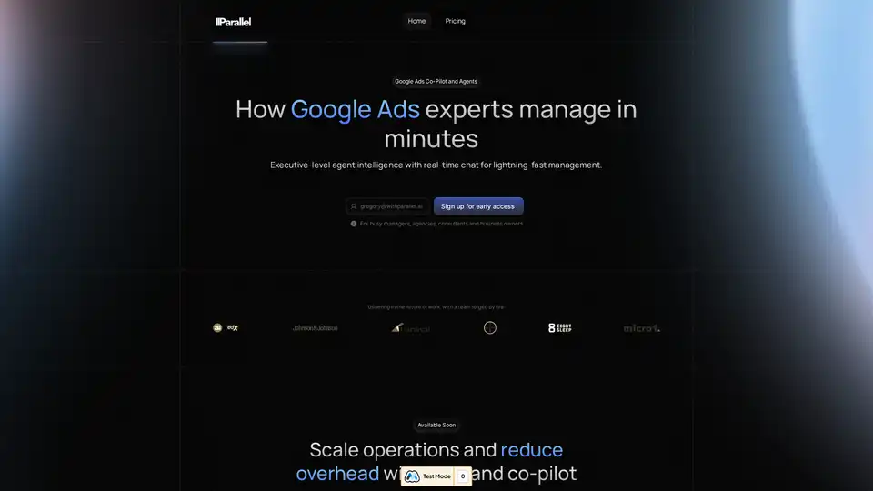 Google Ads Co-Pilot by Parallel AI