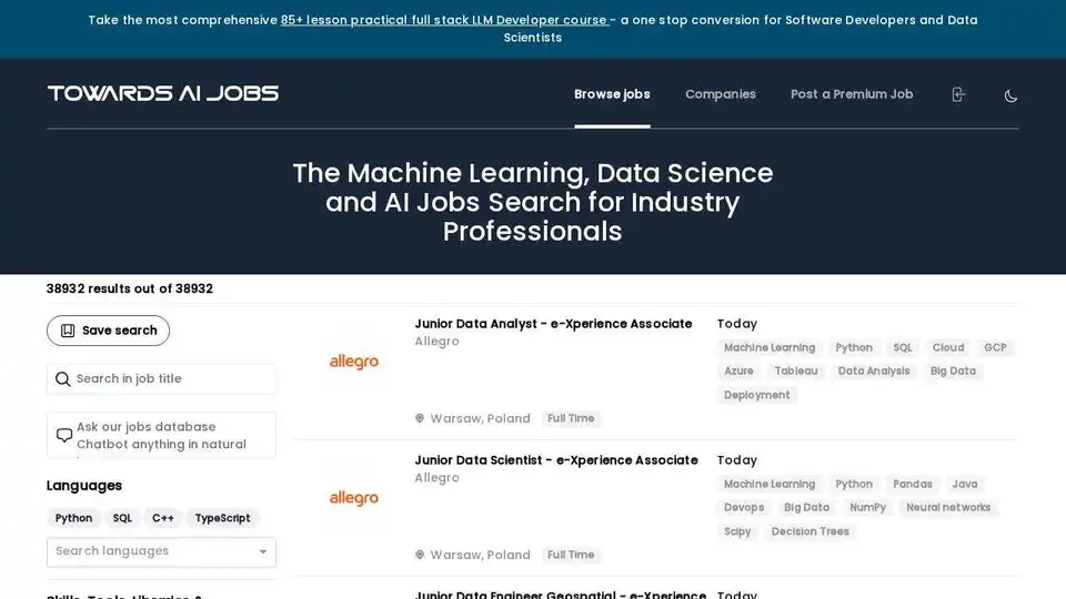Towards AI Jobs