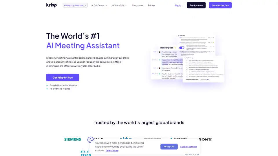 Krisp AI Meeting Assistant