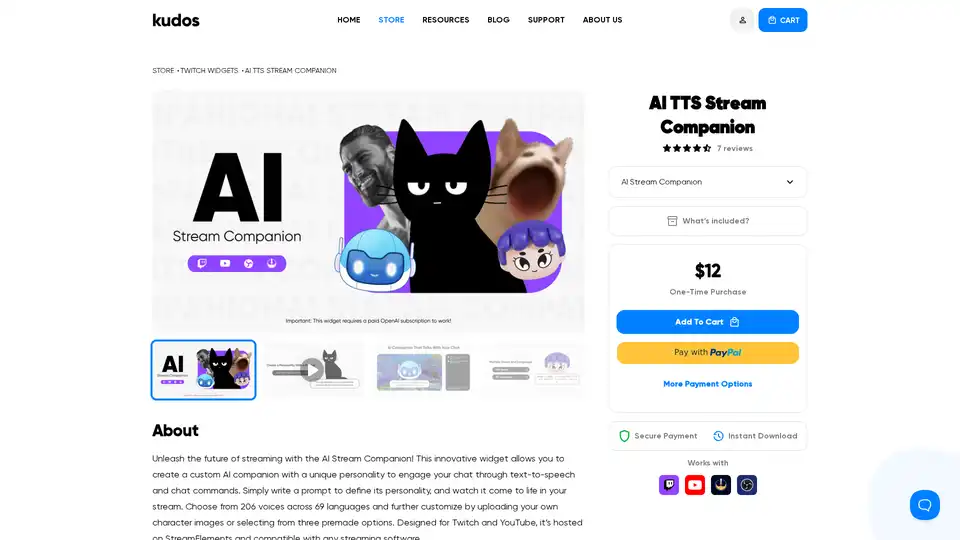 AI TTS Stream Companion