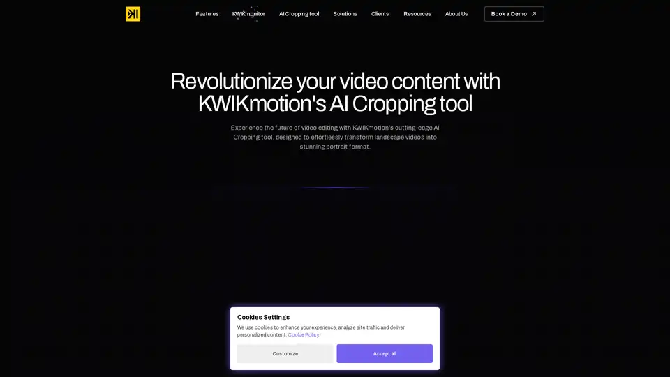 KWIKmotion AI Cropping tool