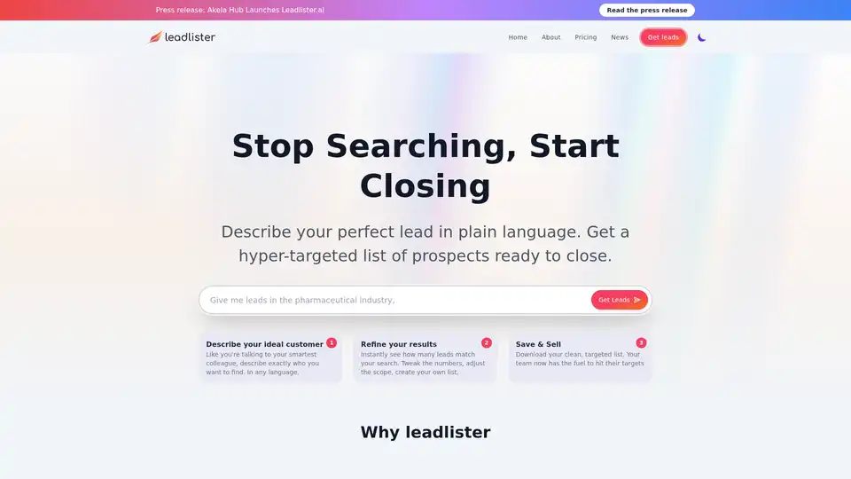 Leadlister
