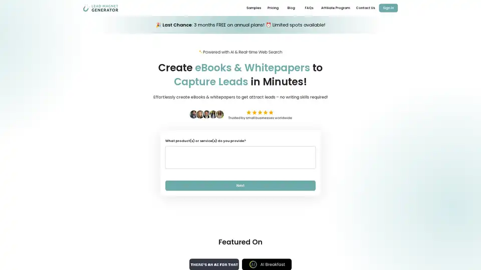 Lead Magnet Generator