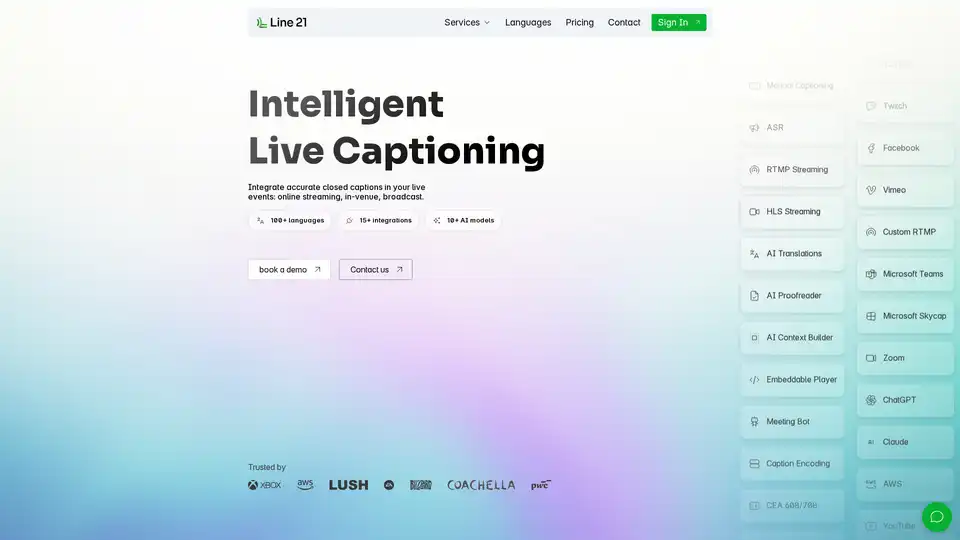 Line 21 Live Captions