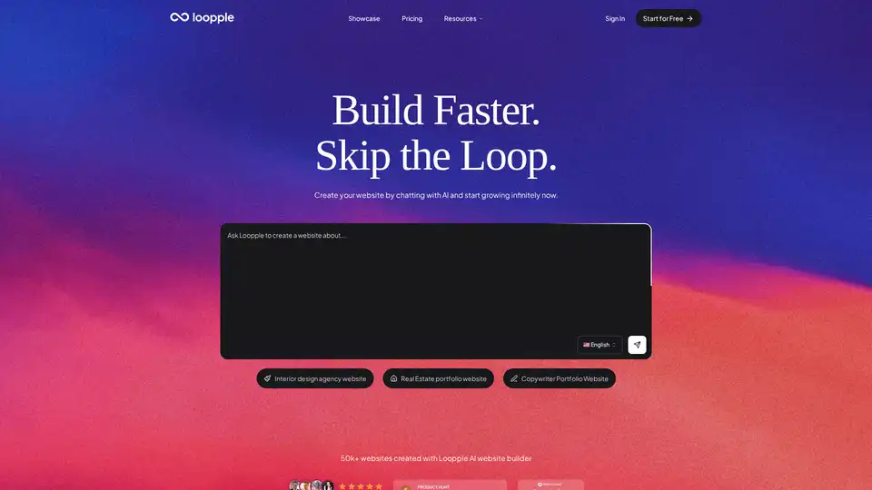 Loopple AI Website Builder