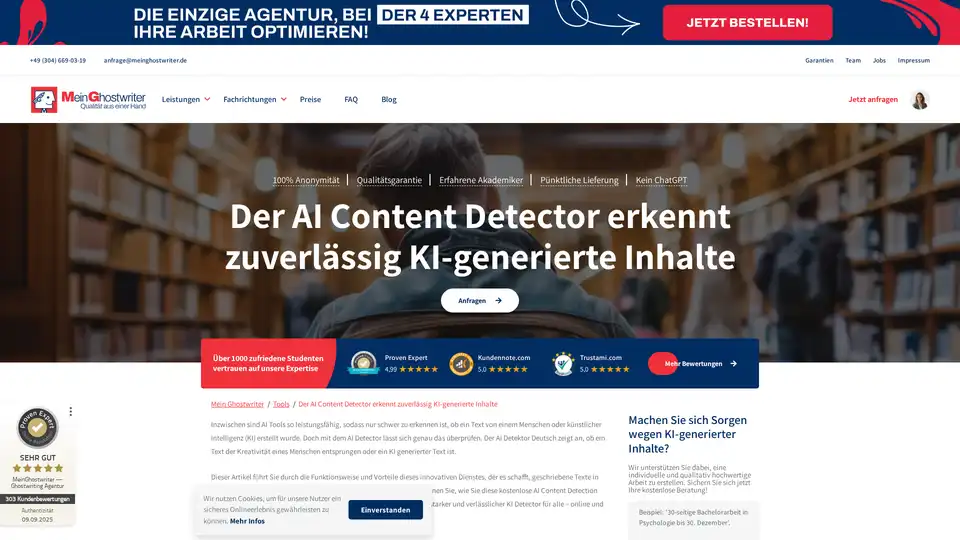 AI Content Detector Deutsch