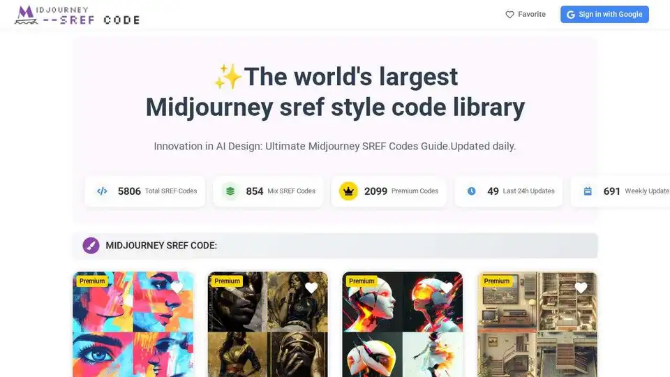 Midjourney Sref Codes Library