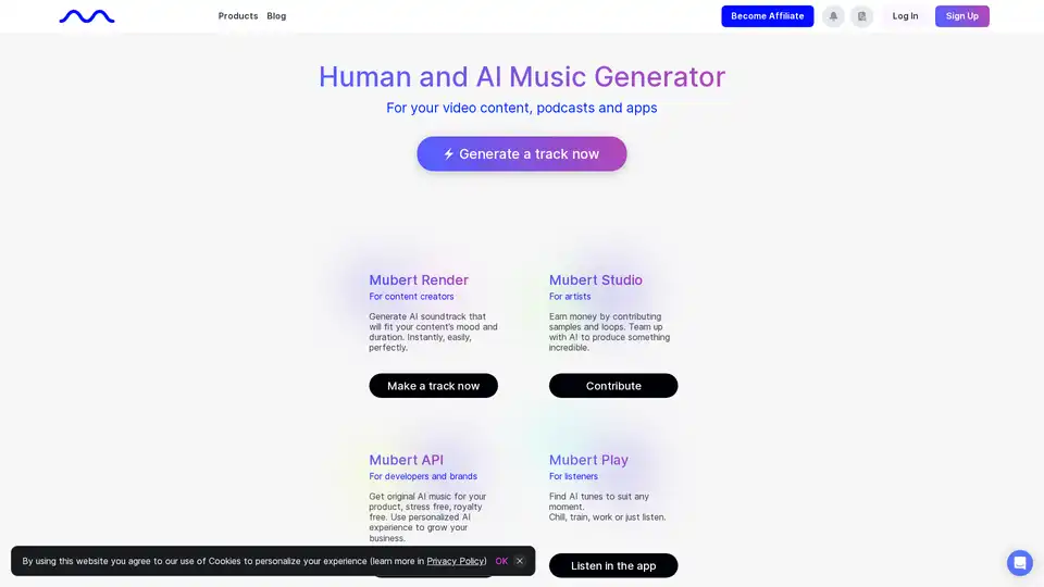 Mubert AI Music Generator