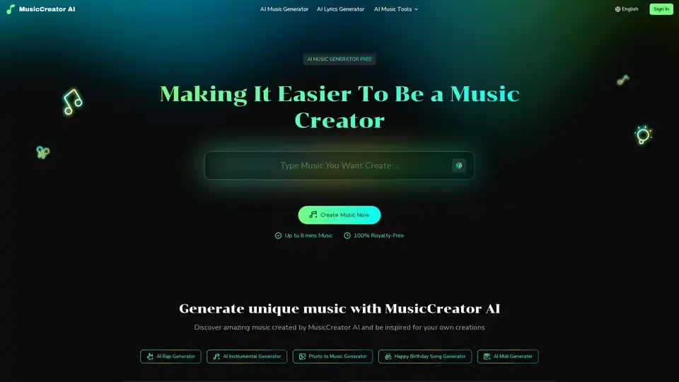 MusicCreator AI