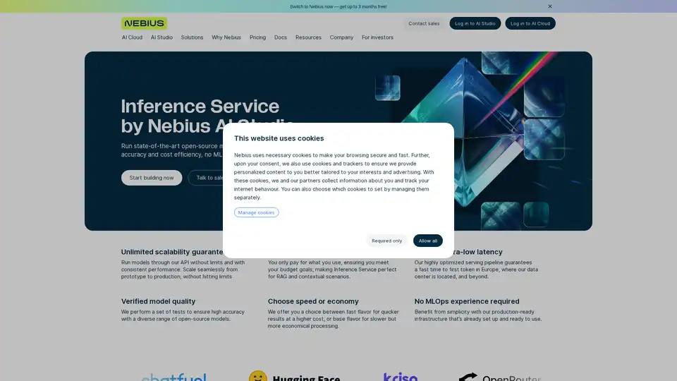 Nebius AI Studio Inference Service