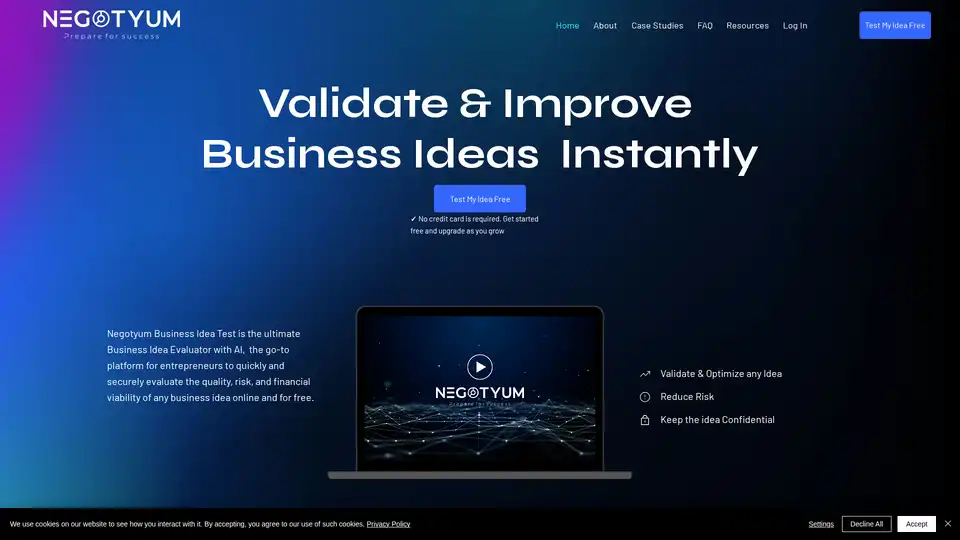 Negotyum Business Idea Test