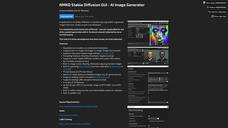 NMKD Stable Diffusion GUI