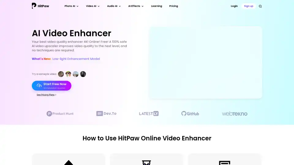 HitPaw Online Video Enhancer