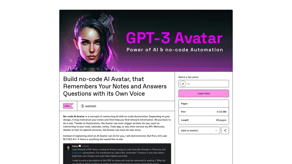 No-code AI Avatar