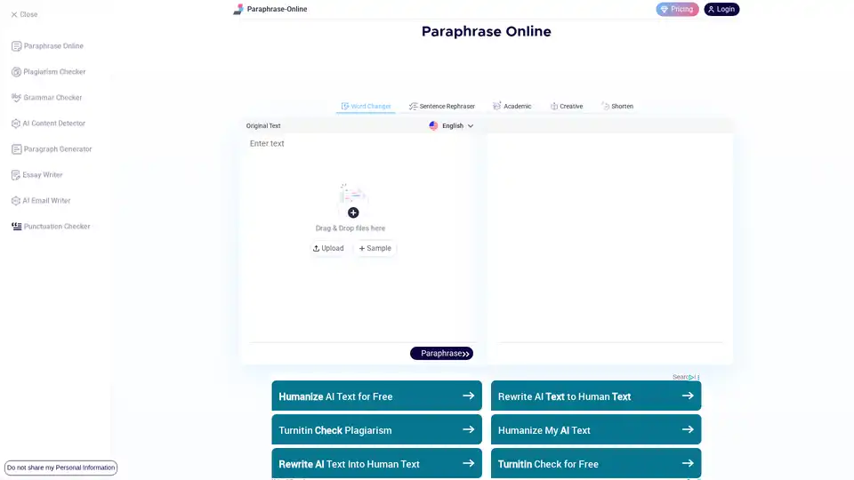Paraphrase Online