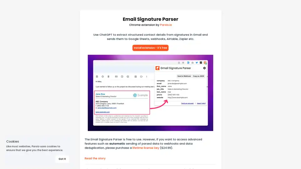 Email Signature Parser