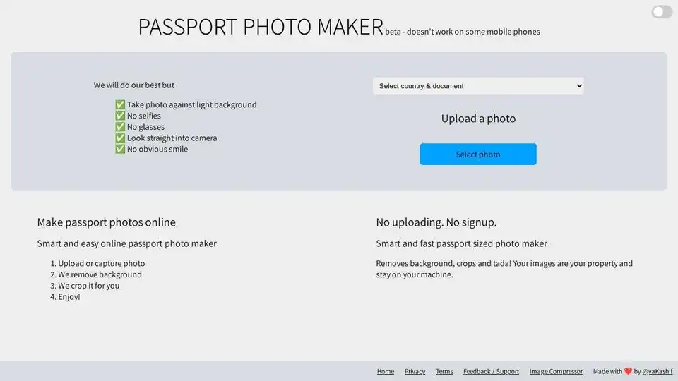 Passport Photo Maker