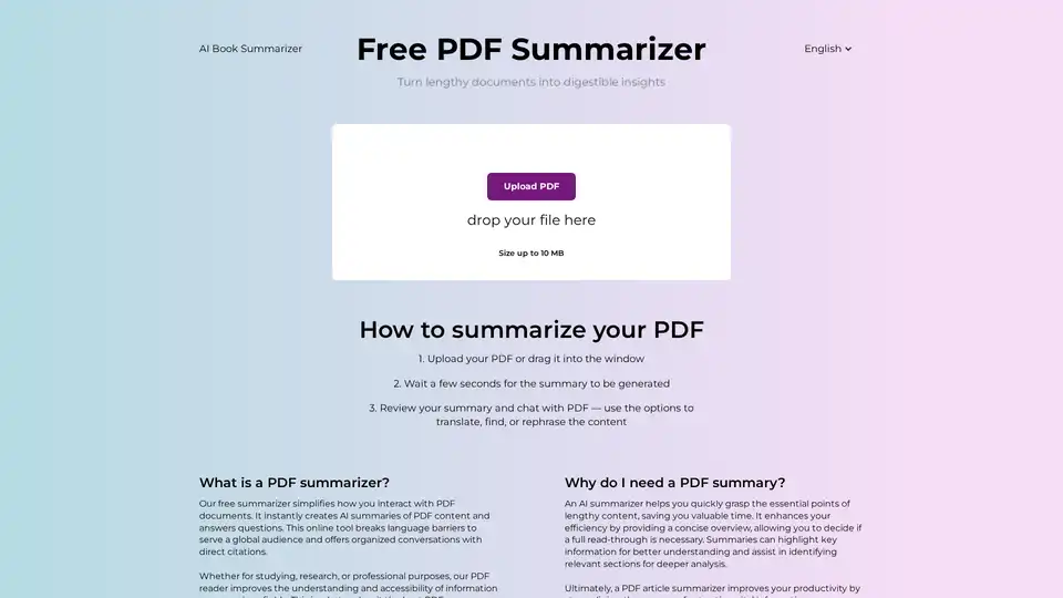AI PDF Summarizer