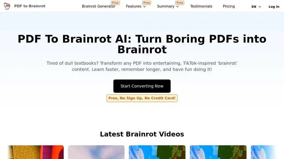 PDF To Brainrot