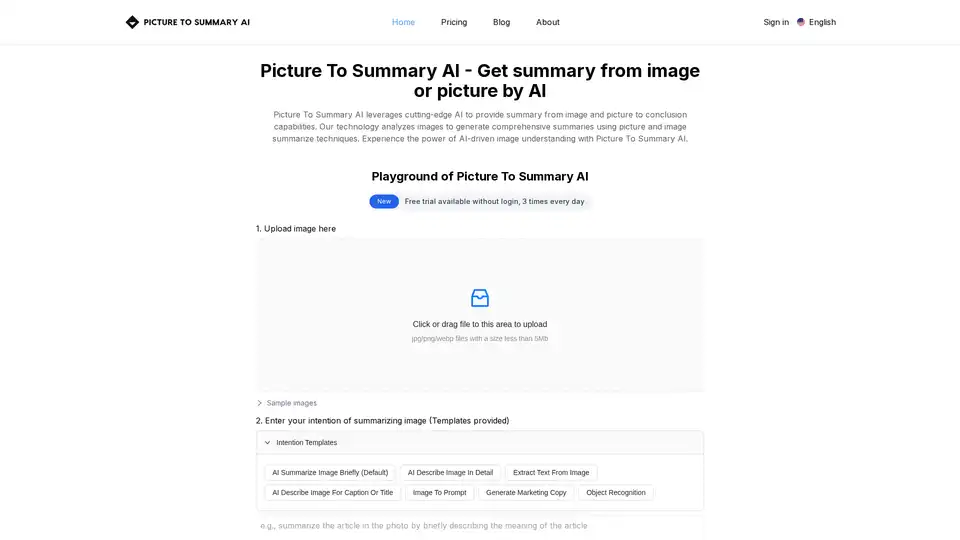 Picture To Summary AI