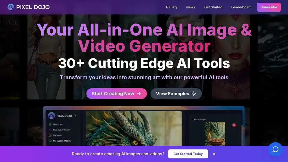 PIXEL DOJO AI Image Generator