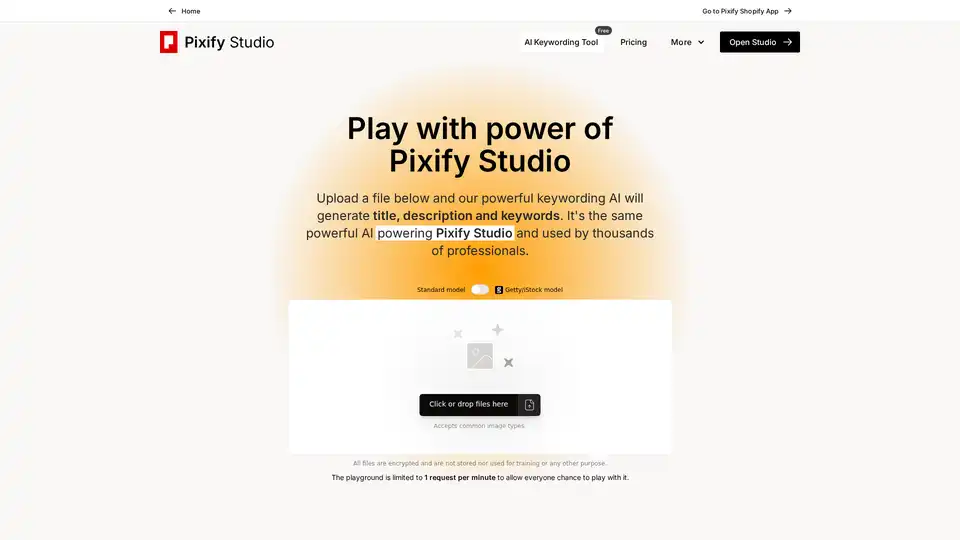 Pixify AI Keywording Tool