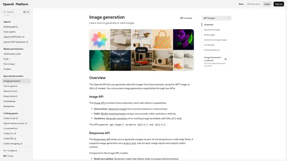 OpenAI Image Generation API