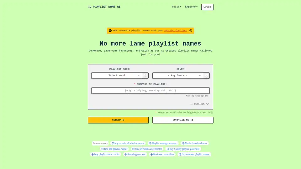 PlaylistName AI