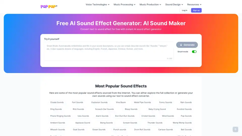 AI Sound Effect Generator