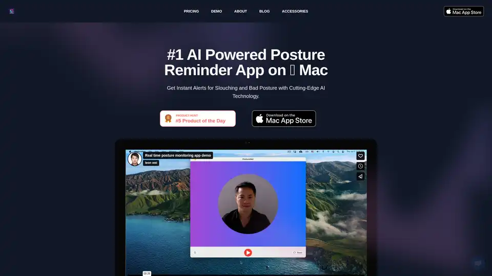 AI Posture Reminder App