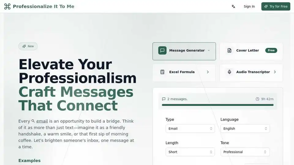 Professionalize It To Me