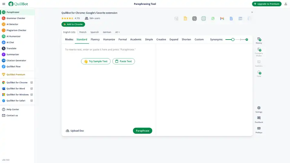 QuillBot Paraphrasing Tool
