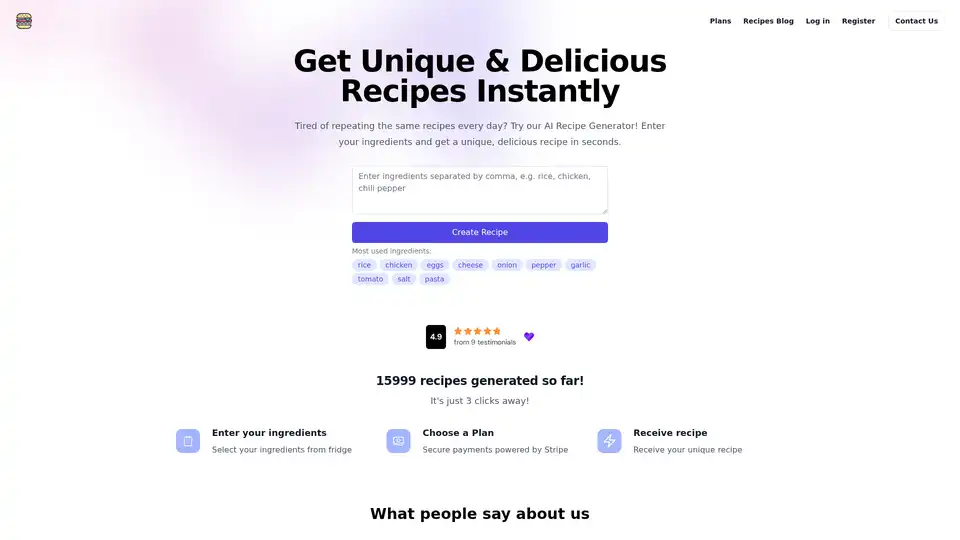 AI Recipe Generator