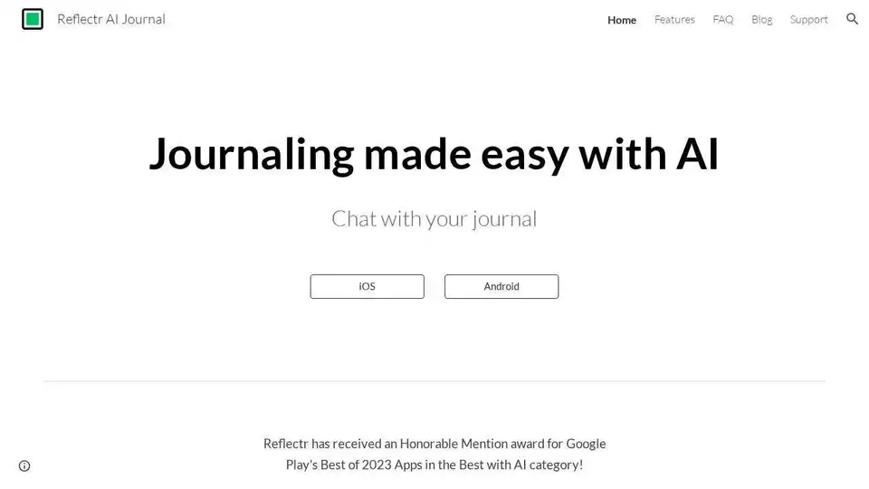 Reflectr AI Journal