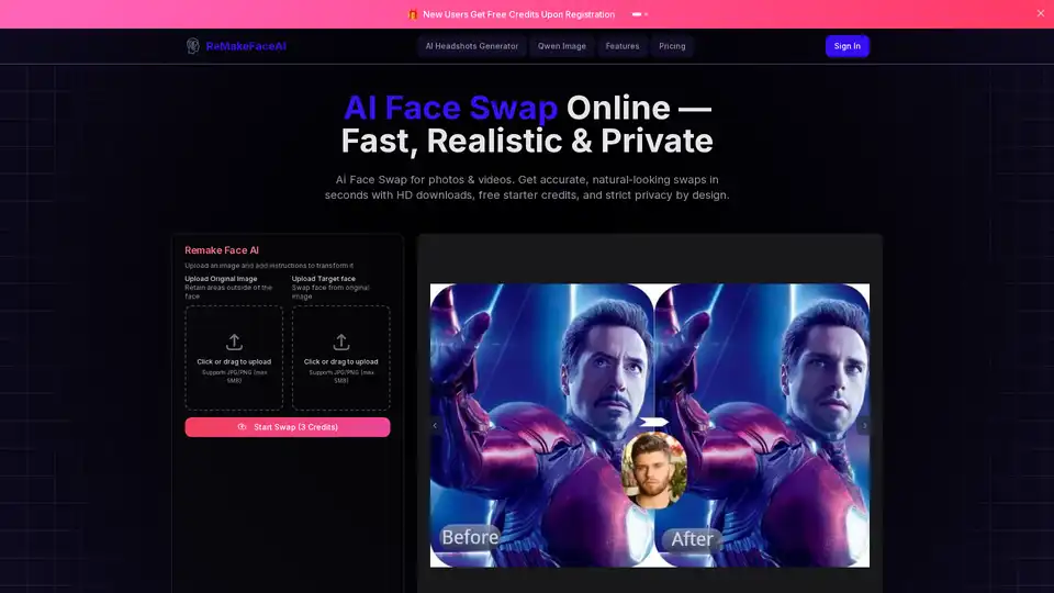 Remake Face AI