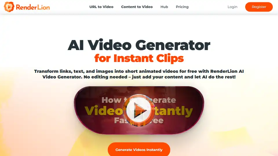 RenderLion AI Video Generator