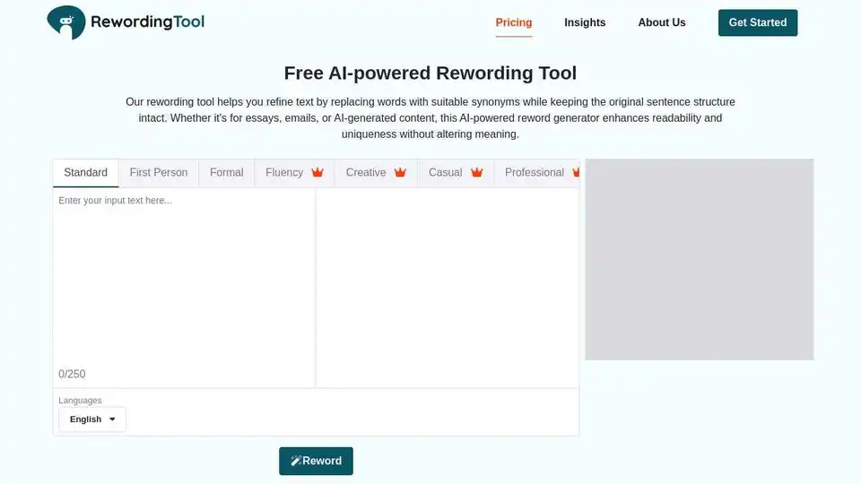 Rewording Tool