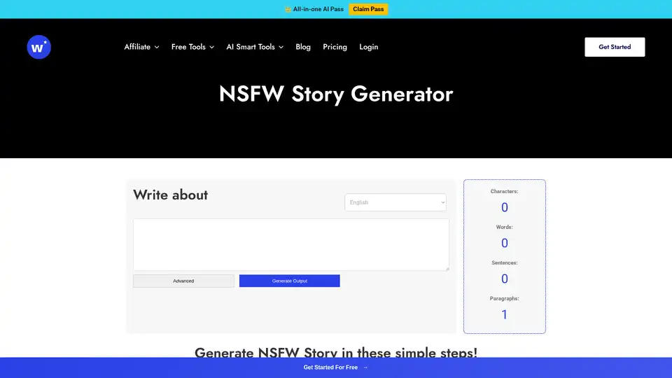 WriteCream’s NSFW Story Generator