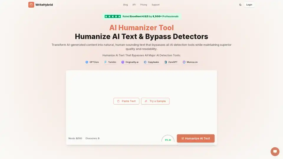 WriteHybrid AI Humanizer