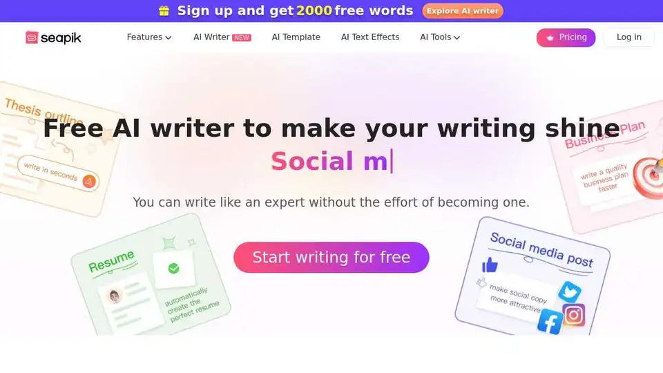 Seapik AI Writer