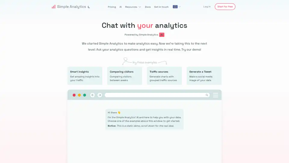 Simple Analytics' AI