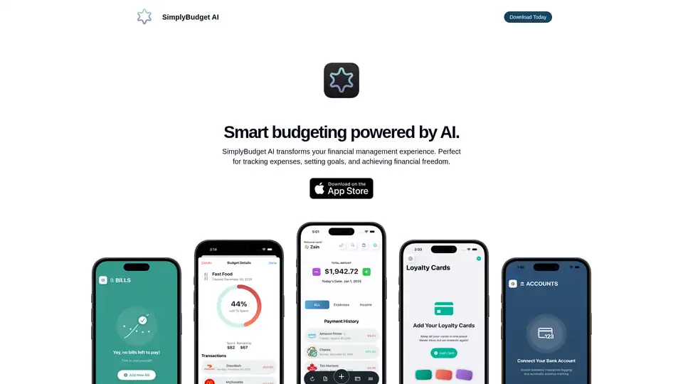 SimplyBudget AI